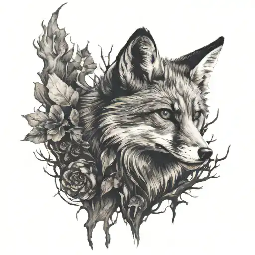 Dark Wood Fox Surrounded