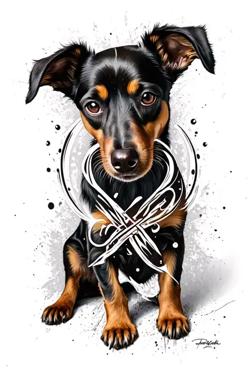 Dog Paste With Infinite Sign