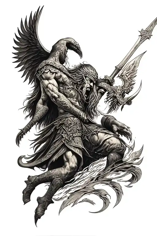 Norse Mythology Battling