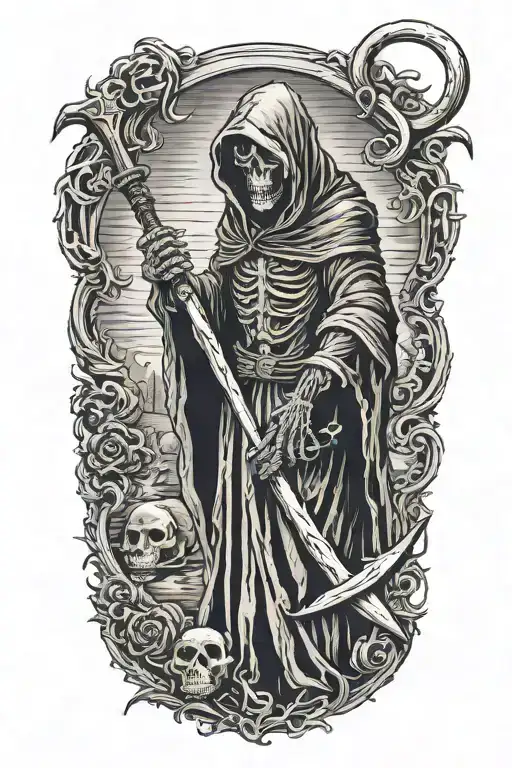 Grim Reaper With Scythe