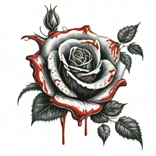Blood Dripping Rose