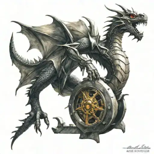 Dragon Attack Mill Wheel Knight In Retreat