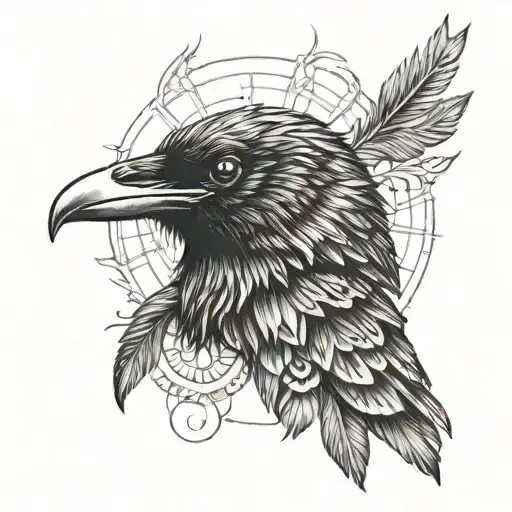 Raven Bird Third Eye