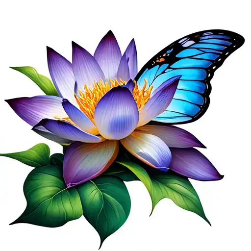 Lotus Flower Butterfly