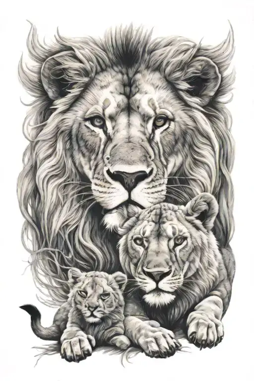 Lion And Lamb Laying