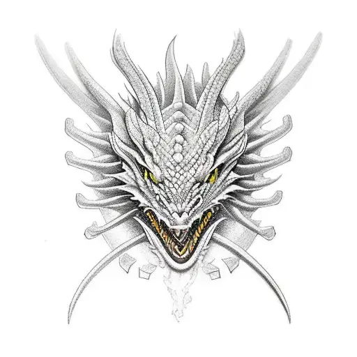 Dragon Samurai Flower