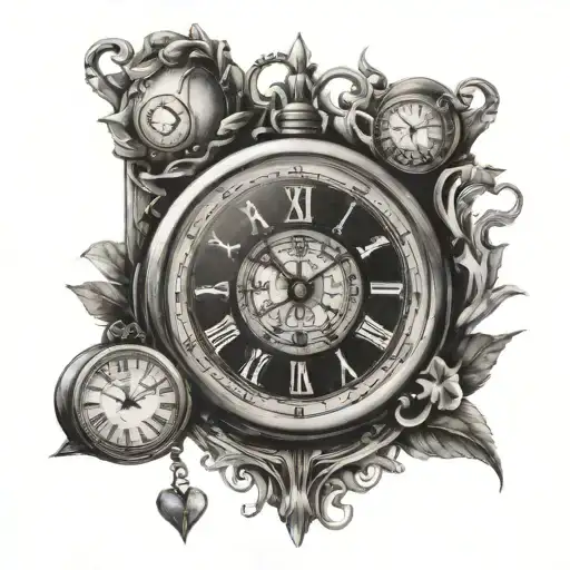 Heart Clock Face