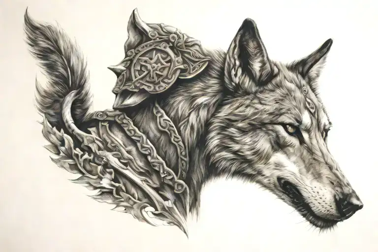 Spartan With A Wolf