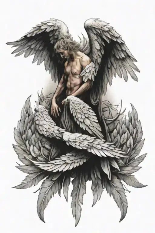 Angel Wings Spread Wings