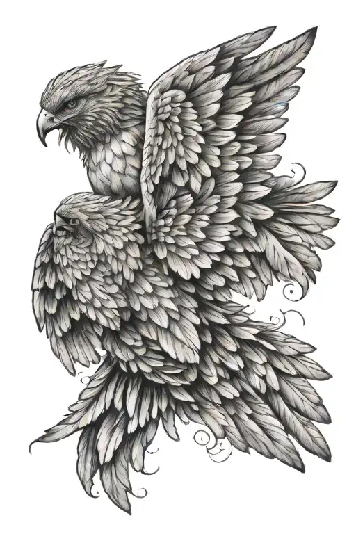 Angel Wings Spread Wings Flying