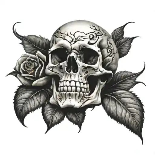 Skull Rose