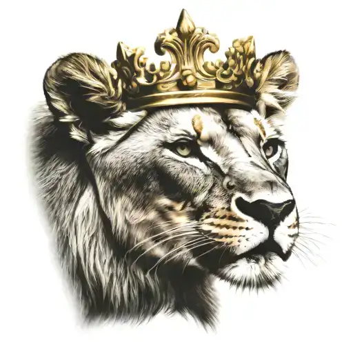 Lioness With Crown