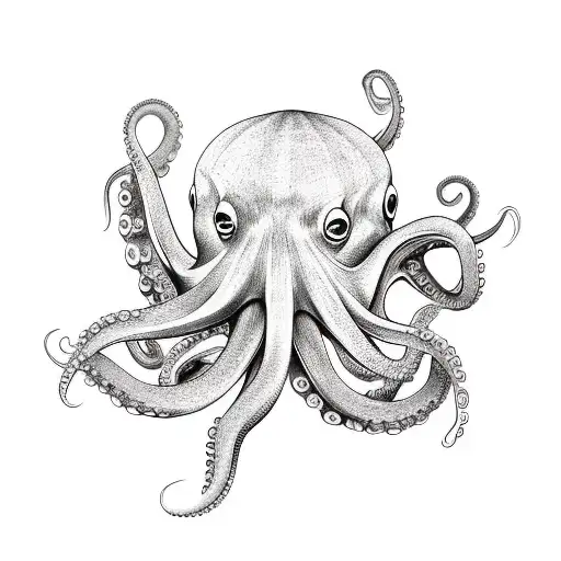 Octopus With Technology Elements