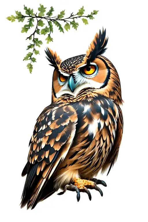 Above Woodland Pictures Merged Together With An Owl