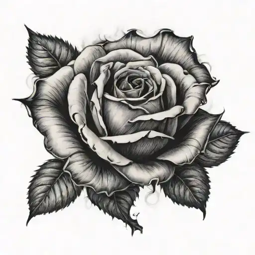 Big Red Rose With Smoke Coming Off It