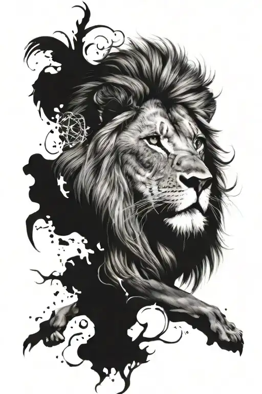 Lion With Mystical Elements