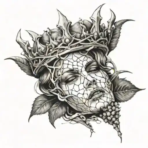 Woman Crown Of Thorn
