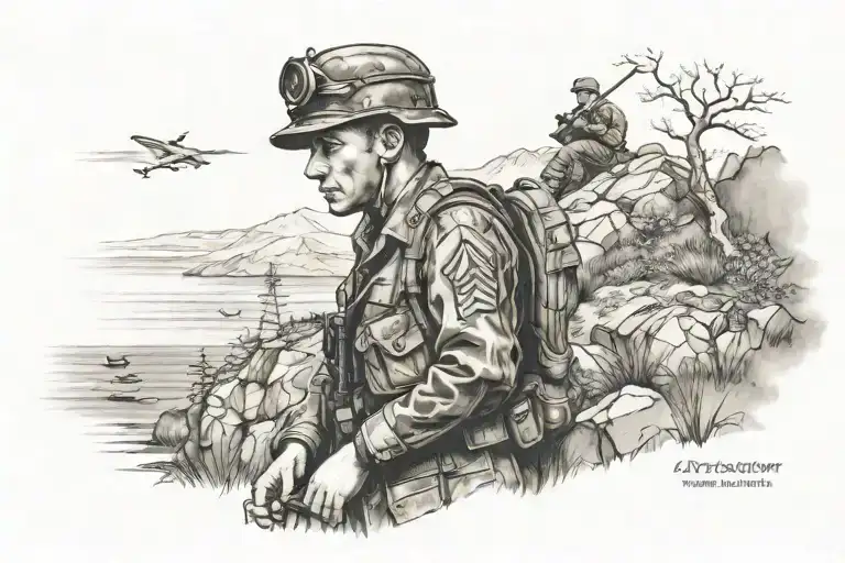 Brothera Military Memorial On A Cliff