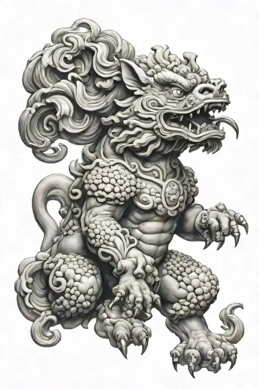 Foo Dog With Smoke