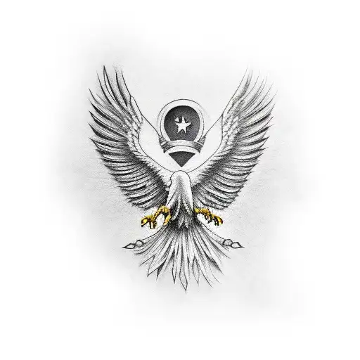 Eagle Wings With The Word Loyalty