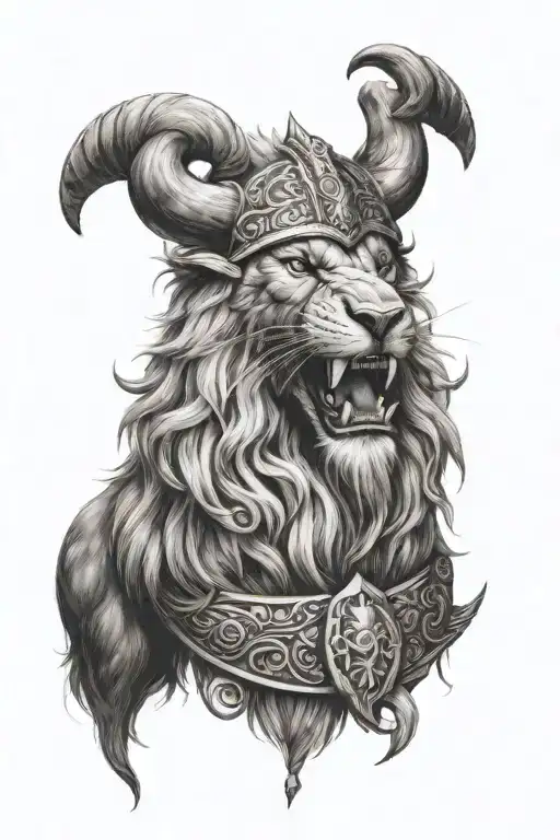 Viking Lion And A