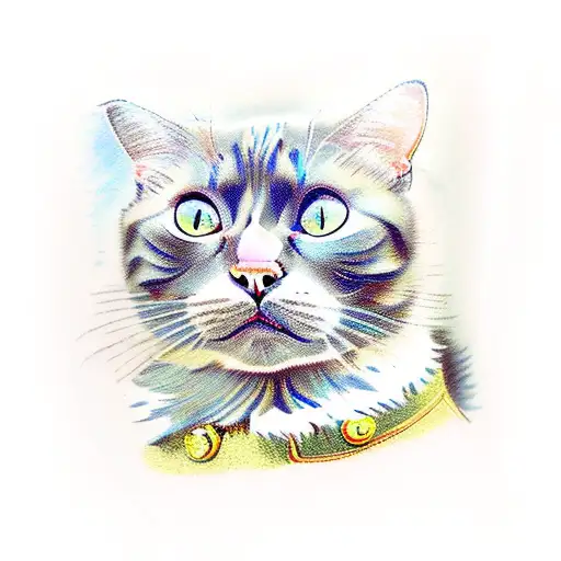 Cat With Van Gogh Starry Night