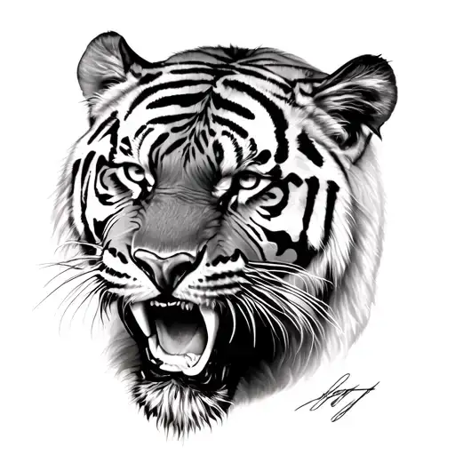 Tiger Rawring