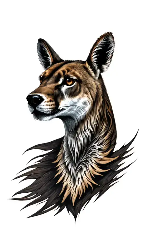 Animal Head Emerging