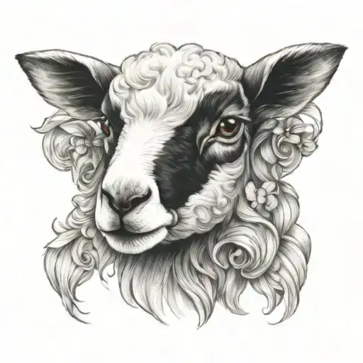 Cute Symmetrical Lamb