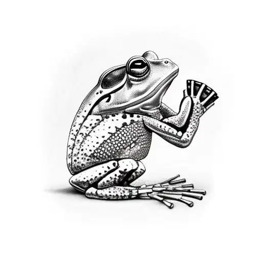 Armoured Frog Eating Pizza