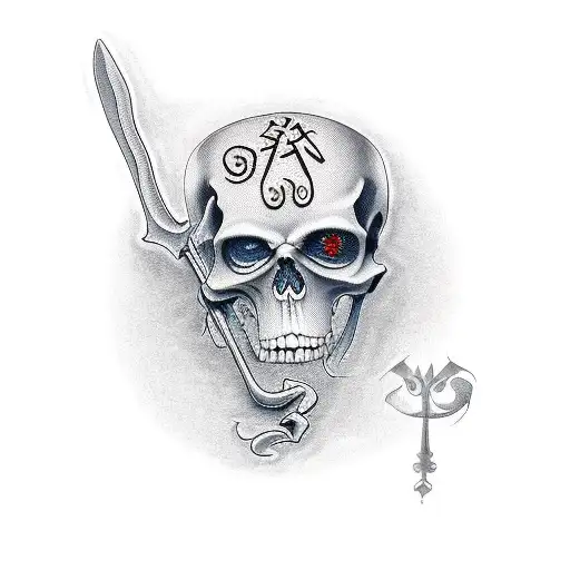 A Grim Reaper Holding A Scroll With Intricate Symbols Of Life And Death