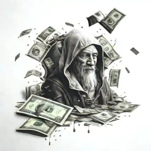 Only God Can Judge Me Money Raining