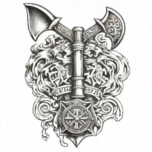 728 On Top Of An Firefighter Axe