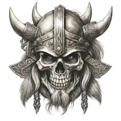 Skull Viking Warrior