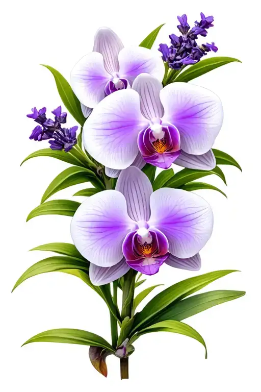 White Orchid Of Lavender