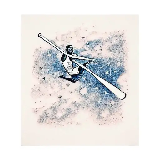 I Want A Tattoo Of A Pole Vaulter Vaulting Into Space With The Words The Sky Is The Limit