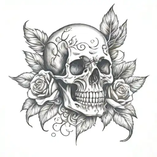 Skull And Roses