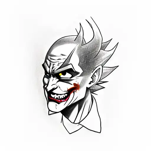 Joker From Dark Knight With A Dragon Ball In His Hand