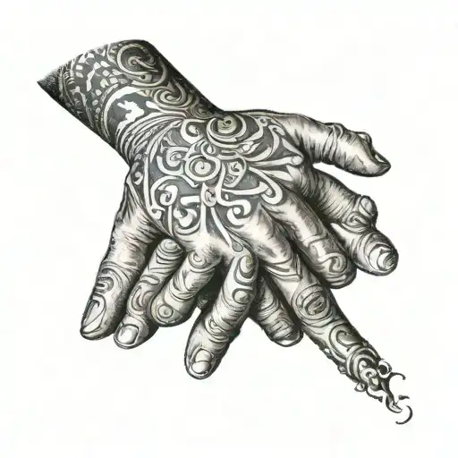 Husband And Wife Holding Hands