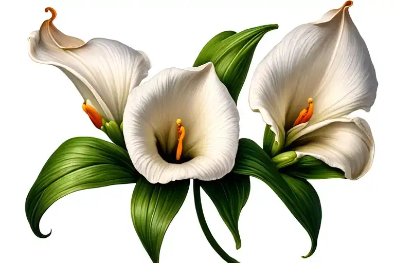 Three Cala Lily Flowers