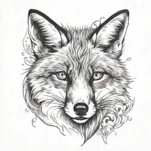 Fox Face And Its Half-sleeve Design
