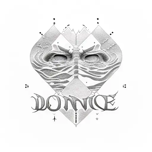 A Dotwork Illustration Of A Dune Quote With A Guild Wars Element Incorporated