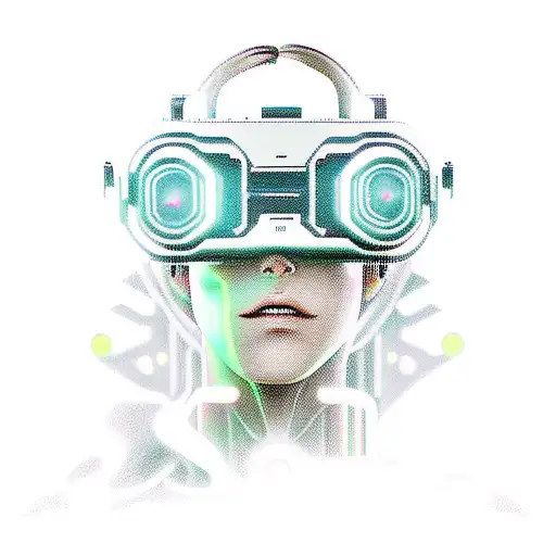 Cyberpunk 2077 Character Immersed In A Virtual Reality World