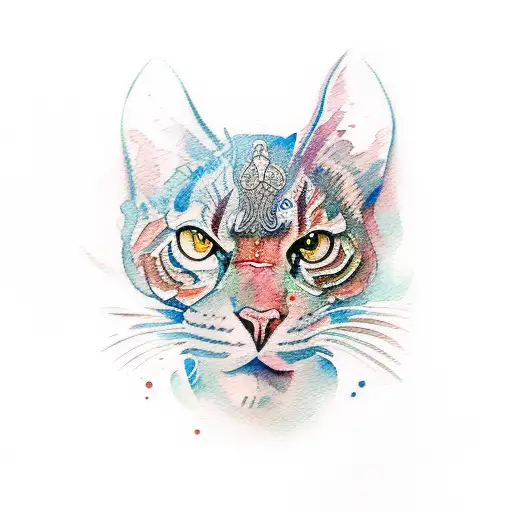 Watercolor Depiction Of Overcoming Anxiety