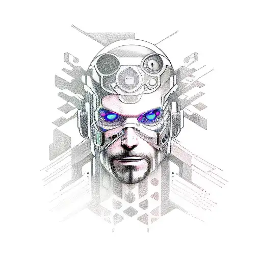 A Futuristic Tattoo Sleeve Combining Elements From Cyberpunk 2077 And The Witcher