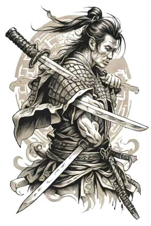 Samurai Sword Intertwined