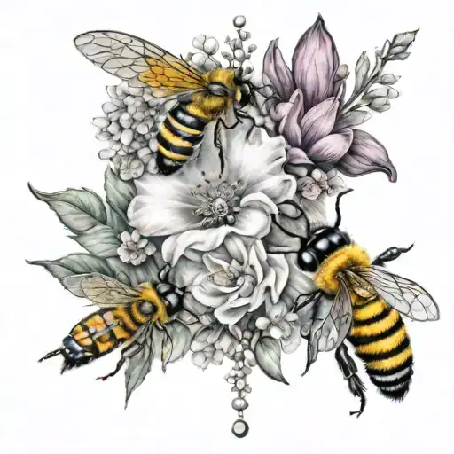 Flowers Bees Rosary