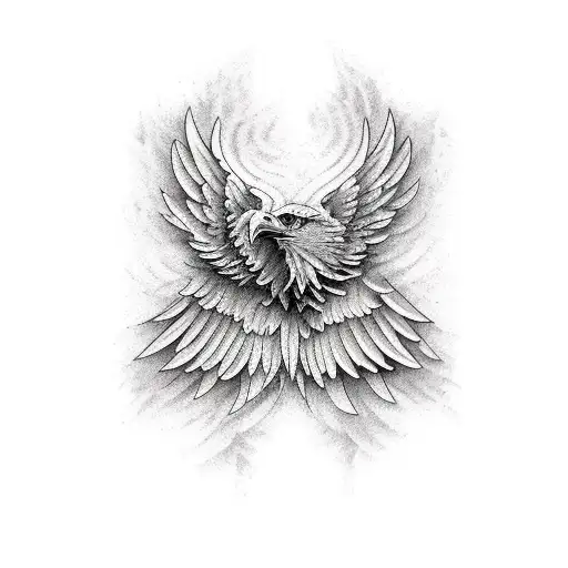 Full Sleeve Damaged Eagle Wings