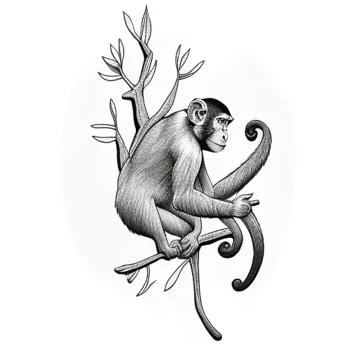 Monkey On Tree