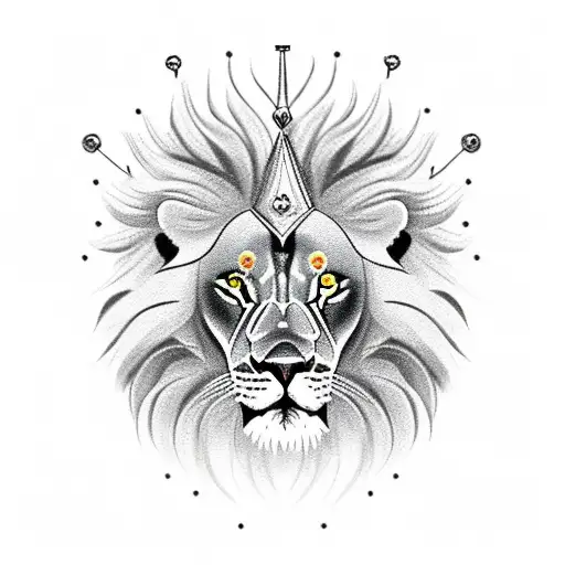 Women Lion With Crown